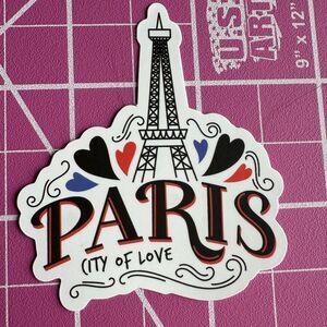 💜13/$13 +Bundle Sticker Sale | Travel Paris Waterproof Sticker